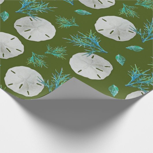 Sand-Dollar-Koralle Geschenkpapier (Ecke)