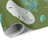 Sand-Dollar-Koralle Geschenkpapier (Rolleneckpunkt)