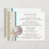 Sand Dollar Lace and Pearl Einladung (Vorne/Hinten)