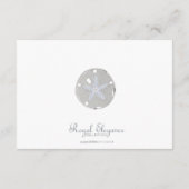 Sand Dollar & Lace Tropical Empfang Card Begleitkarte (Rückseite)