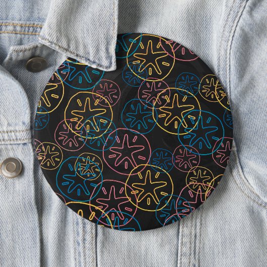 Sand Dollar Lines Red Yellow Blue Button (Beispiel)