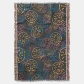 Sand Dollar Lines Red Yellow Blue Decke (Vorderseite Vertikal)