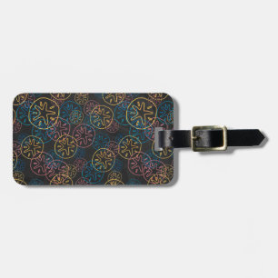 Sand Dollar Lines Red Yellow Blue Gepäckanhänger