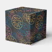 Sand Dollar Lines Red Yellow Blue Geschenkschachtel (Rückseite)