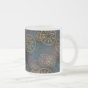 Sand Dollar Lines Red Yellow Blue Mattglastasse