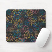 Sand Dollar Lines Red Yellow Blue Mousepad (Mit Mouse)