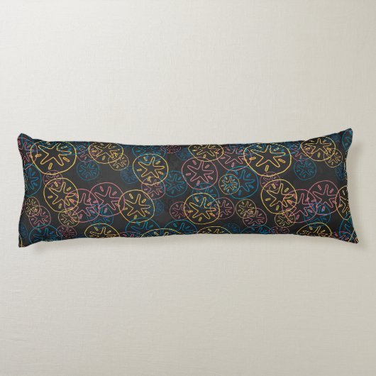 Sand Dollar Lines Red Yellow Blue Seitenschläferkissen (Rückseite)