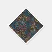 Sand Dollar Lines Red Yellow Blue Serviette (Ecke)