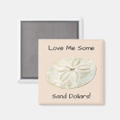 Sand Dollar Magnet (Vorderseite/Rückseite)