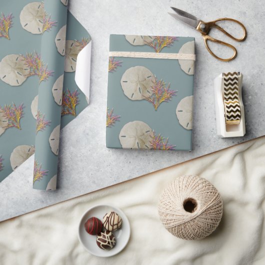 Sand-Dollar-Meereskoralle Geschenkpapier (Kunsthandwerk)