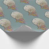 Sand-Dollar-Meereskoralle Geschenkpapier (Ecke)