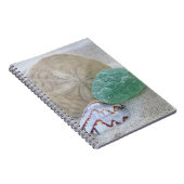 Sand Dollar, Muschel und Meerglas - Notebook Notizblock (Rechte Seite)
