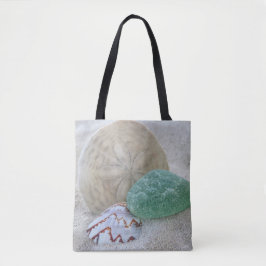 Sand Dollar, Muschel und Meerglas - Tasche