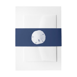 Sand Dollar Navy Blue Einladungsbanderole