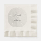 Sand-Dollar-neutraler Strand, der als maßgeschneid Serviette (Vorderseite)