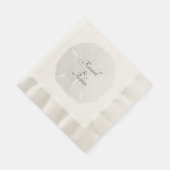 Sand-Dollar-neutraler Strand, der als maßgeschneid Serviette (Ecke)