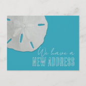 Sand Dollar New Address Ankündigung Postkarte (Vorderseite)