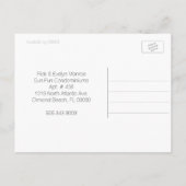 Sand Dollar New Address Ankündigung Postkarte (Rückseite)