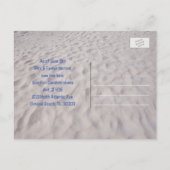 Sand Dollar New Address Ankündigung Postkarte (Rückseite)