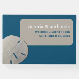Sand Dollar, Ocean Blue Beach Hochzeit Gästebuch