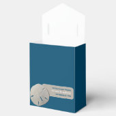 Sand Dollar, Ocean Blue Beach Hochzeit Geschenkschachtel (Geöffnet)