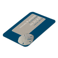 Sand-Dollar Ocean Blue Beach Hochzeit Save the Dat