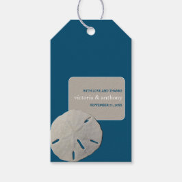 Sand Dollar, Ocean Blue Beach Hochzeitsfavorit Geschenkanhänger