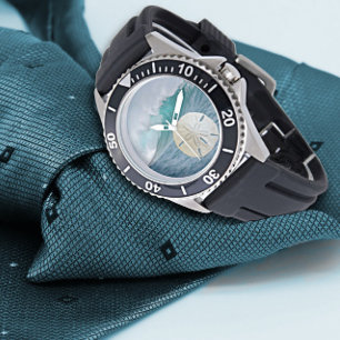 Sand Dollar Ocean CrashWaves Armbanduhr