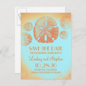 Sand Dollar Orange Beach Save the Date Postkarten (Vorne/Hinten)