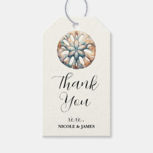 Sand-Dollar-Ozean-Spritzer Meer Aquarell-Hochzeit Geschenkanhänger
