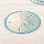 Sand-Dollar-Papier-Untersetzer Runder Pappuntersetzer (Angewinkelt)