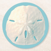 Sand-Dollar-Papier-Untersetzer Runder Pappuntersetzer (Vorderseite)