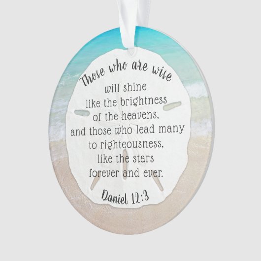 Sand Dollar Pastor Wertschätzung Schrift Ornament (Vorderseite)