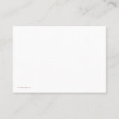 Sand-Dollar-Platzkarten Platzkarte (Rückseite)