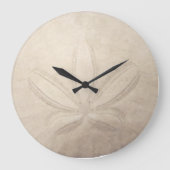 Sand Dollar Round Clock Große Wanduhr (Vorderseite)