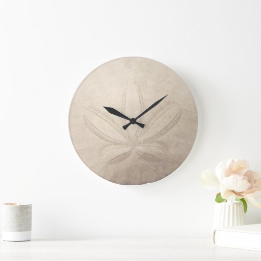 Sand Dollar Round Clock Große Wanduhr (Zuhause)