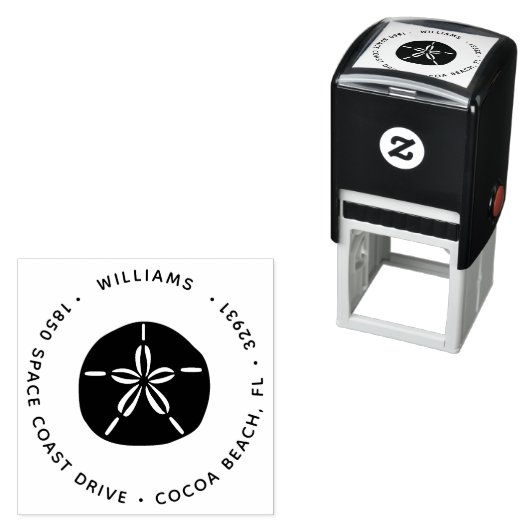 Sand-Dollar-Rücksendeadresse Permastempel (Beispiel)