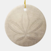 Sand-Dollar-runde Verzierung Keramikornament (Hinten)