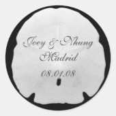 Sand Dollar Runder Aufkleber (Vorderseite)