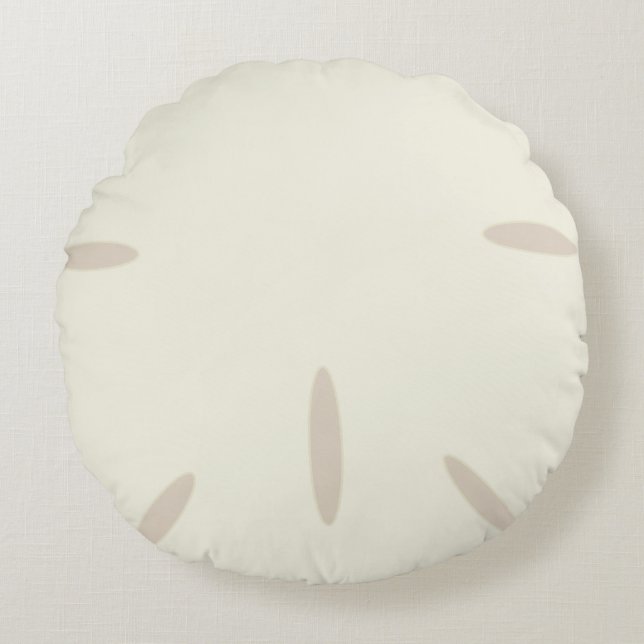 Sand-Dollar Rundes Kissen (Vorderseite)