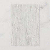 Sand Dollar Rustic Beach Driftwood Hochzeitsdetail Begleitkarte (Rückseite)