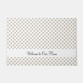 Sand Dollar Sea Muschel Muster personalisieren Fußmatte (Vorderseite)