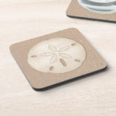 Sand Dollar Seashell Beach Drink Getränkeuntersetzer (Linke Seite)