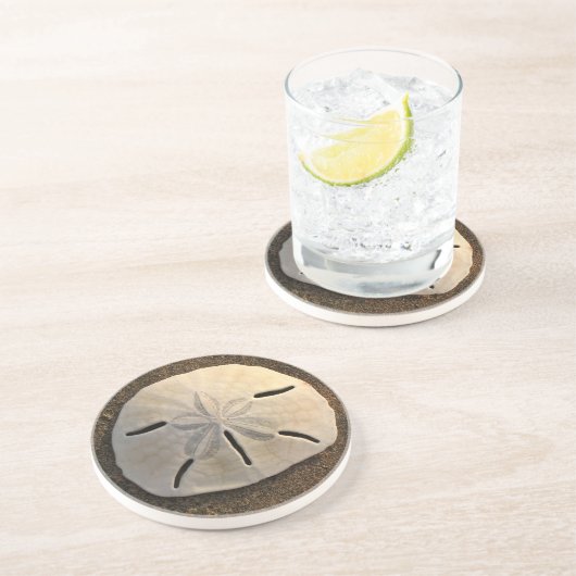 Sand Dollar Seashell Beach Drink Untersetzer (Seite)
