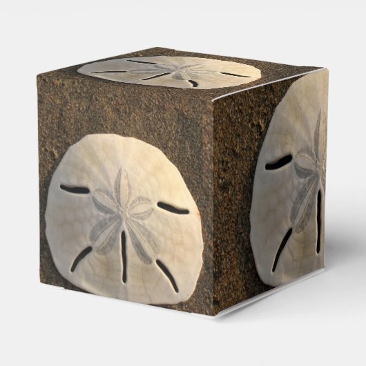 Sand Dollar Seashell Gastgeschenk Custom Geschenkb Geschenkschachtel (Rückseite)