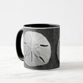 Sand Dollar Seashell Sand Beach Tasse (Vorderseite Links)