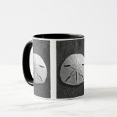 Sand Dollar Seashell Sand Beach Tasse (Vorderseite Links)