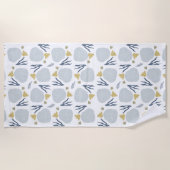 Sand Dollar Seashells Beach Pattern Strandtuch (Vorderseite)