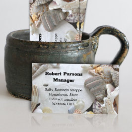 Sand Dollar Seashells Business Cards Telefonnummerkarte