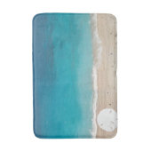 Sand Dollar Seashore Blauer Ozean Badematte (Vorderseite Vertikal)